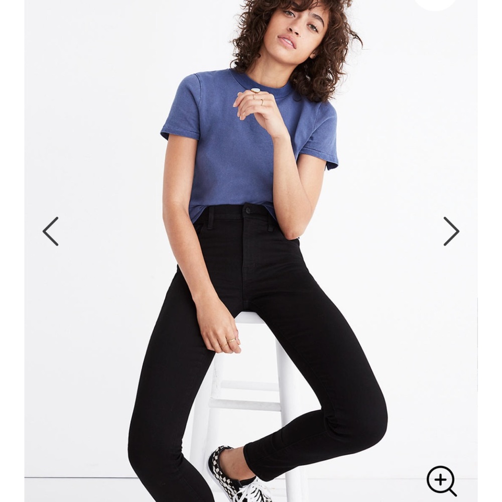 Madewell NWOT Roadtripper Black Skinny Jean sz 33